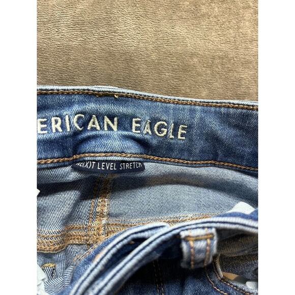 American Eagle Next Level Flex Jeggings Womens Size 2 Blue Skinny Straight - Picture 4 of 7